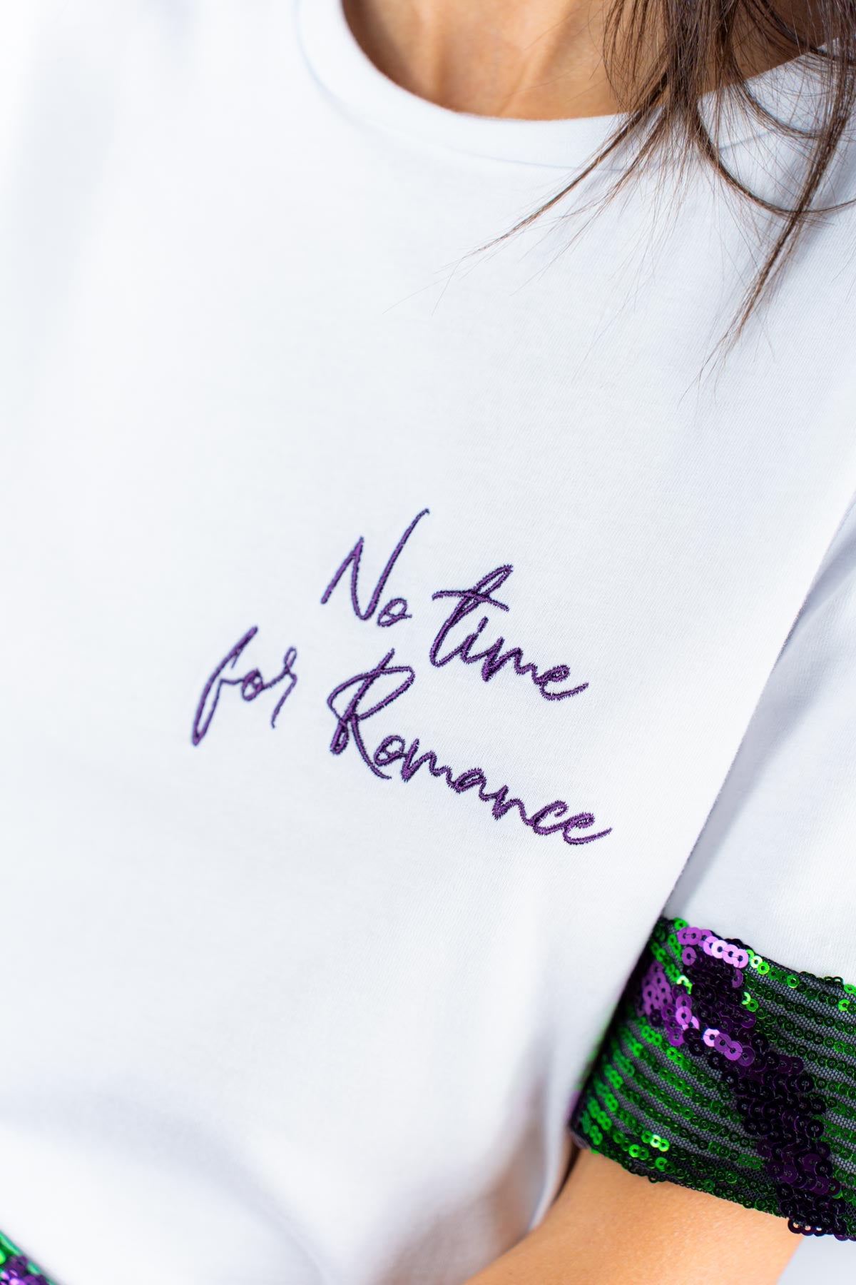 T-shirt con paillettes