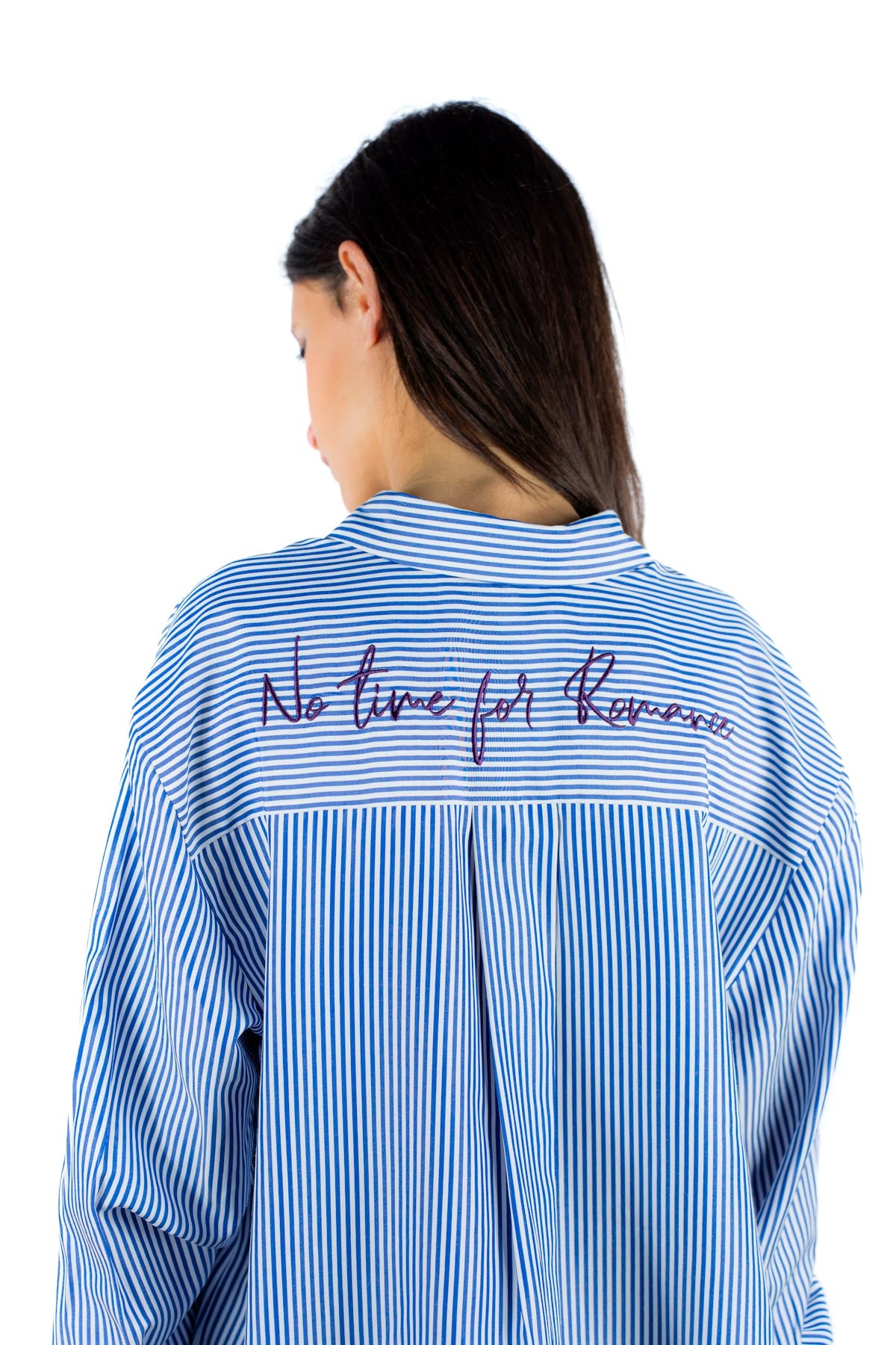 Maxi camicia con ricamo